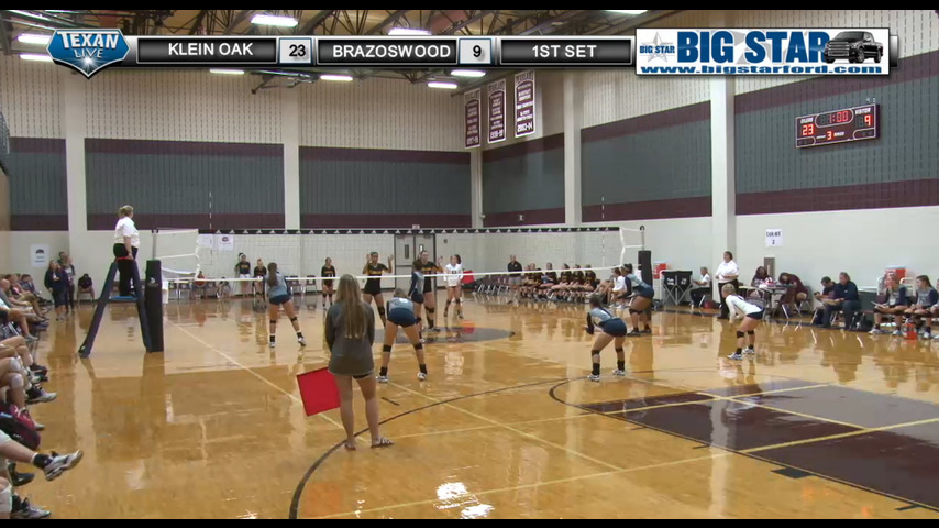 Texas Volleyball Klein Oak vs Brazoswood 8-11-2016
