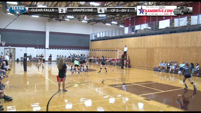 Clear Falls vs Grapevine - Texas Volleyball - court 3 - 8-11-2016