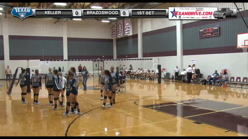 Keller vs Brazoswood - Texas Volleyball - court 2 - 8-11-2016