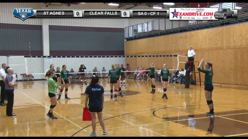 St Agnes vs Clear Falls - Texas Volleyball - Day 2 - Court 3 - 8-12-2016