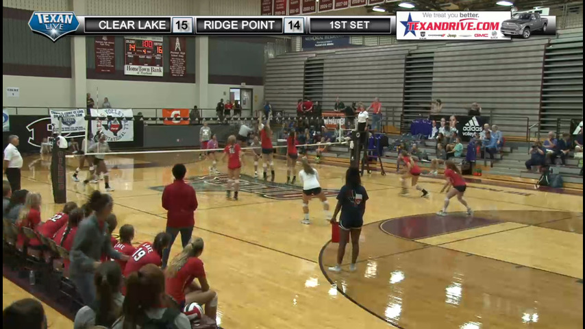 Clear Lake vs Ridge Point - Texas Volleyball - Day 2 - Court 1 - 8-12-2016 