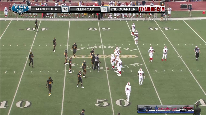 Atascocita vs Klein Oak – Klein Memorial Stadium on-demand (upload) 1st 2nd halftime