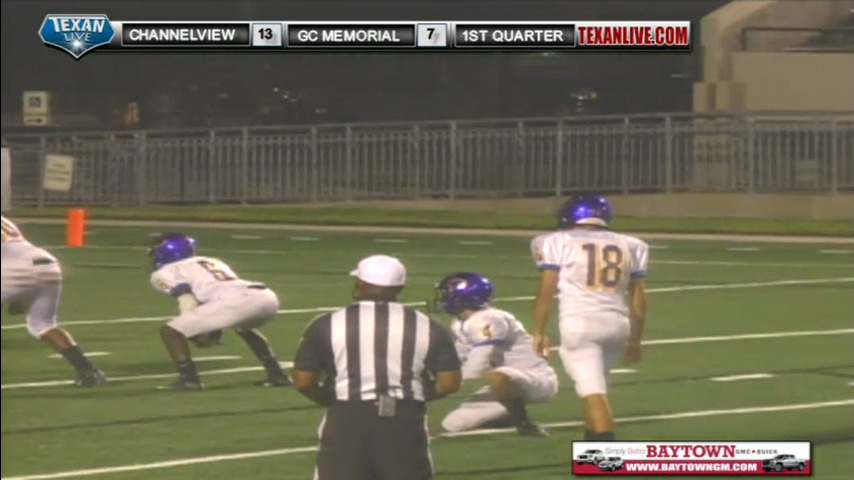 Channelview @ GC Memorial 10/13/16 7pm cst Stallworth stadium - 22-193228