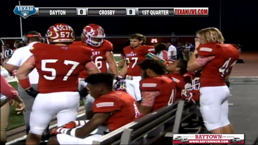 Dayton @ Crosby Cougar 7pm cst 10/14/16 25-128543