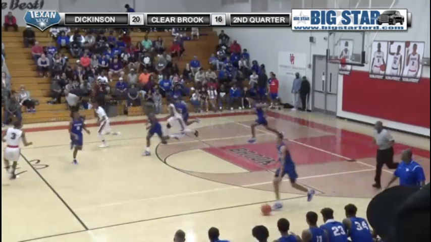 Dickinson vs Clear Brook - Basketball - Varsity Boys - 1-20-2017 - 7pm