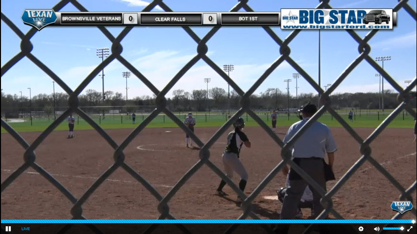 Brownsville Veterans vs Clear Falls - BCS Softball Tournament - Veterans Park Field 2 - Game 3