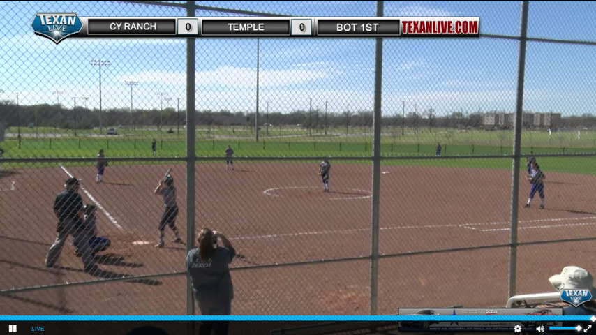 Cy Ranch vs Temple - BCS Softball Tournament - Veterans Park Field 3 - Game 2