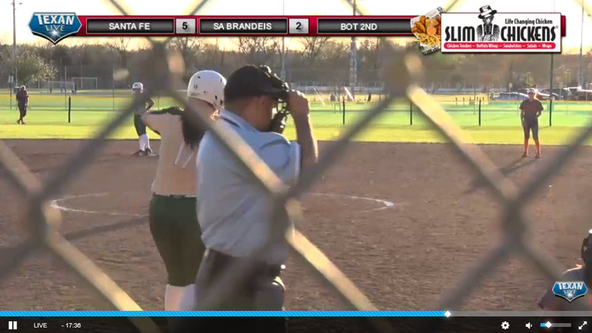 Santa Fe vs SA Brandeis - BCS Softball Tournament - Veterans Park Field 2 - Game 4