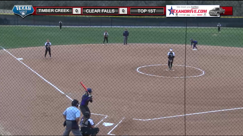 Timber Creek vs Clear Falls - BCS Softball Tournament - Bryan HS 2/16/17 Game 1