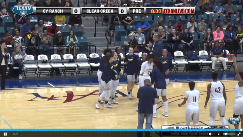 Clear Creek vs Cypress Ranch - Region 3 - 6A Girls Basketball Tournament 2-24-17