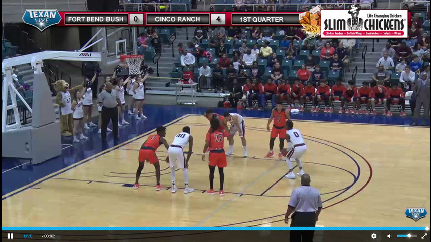 Fort Bend Bush vs Cinco Ranch in Boys Basketball Regional Quarterfinals 2-28-2017 7pm