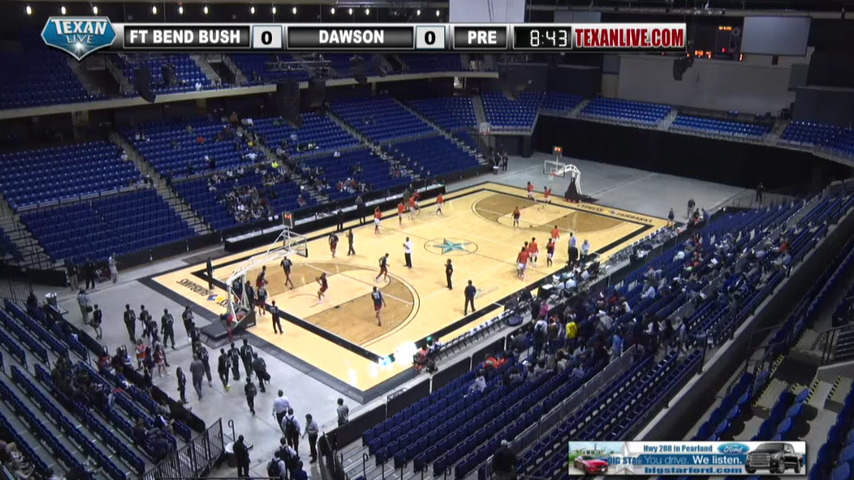 Fort Bend Bush vs Pearland Dawson in the Boys Basketball Regional Semifinals on 3-3-17 at 6pm