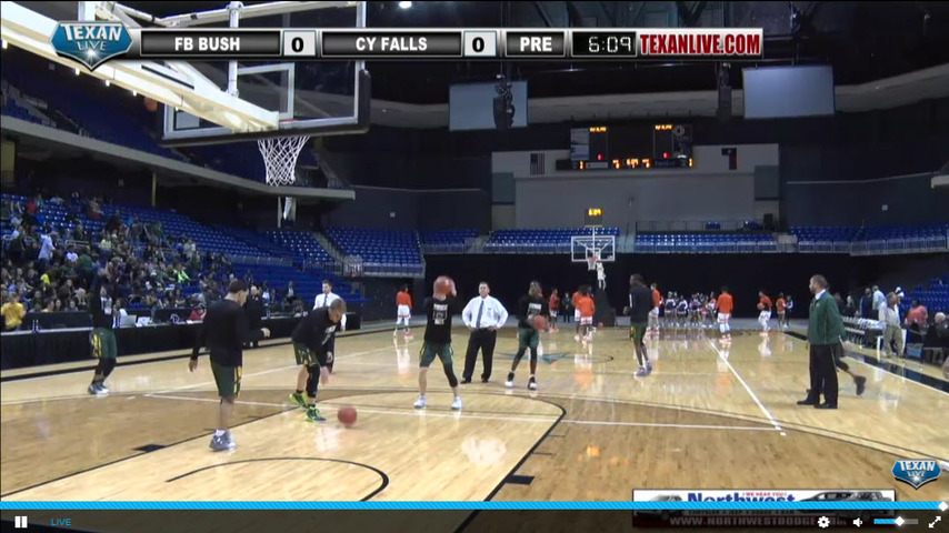 Fort Bend Bush vs Cy Falls in the Boys Basketball Regional Finals on 3-4-17 at 2pm