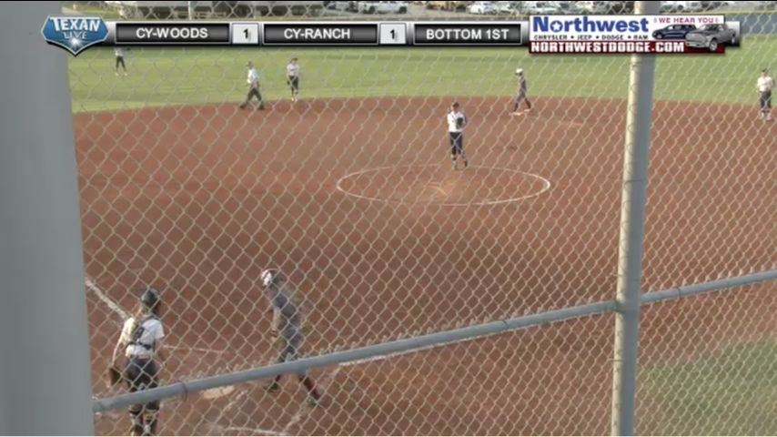 Cypress Woods vs Cypress Ranch Softball 4-11-2017 7pm