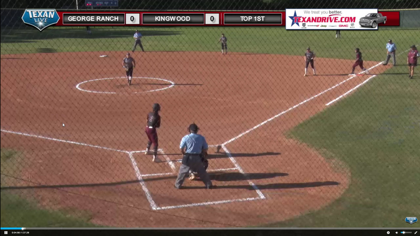 George Ranch vs Kingwood (Game 1) (@ Kingwood) 6pm - Softball