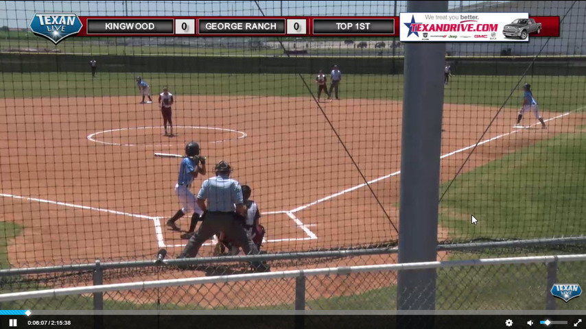 Kingwood vs George Ranch (Game 2) (@ George Ranch) 1pm - Softball