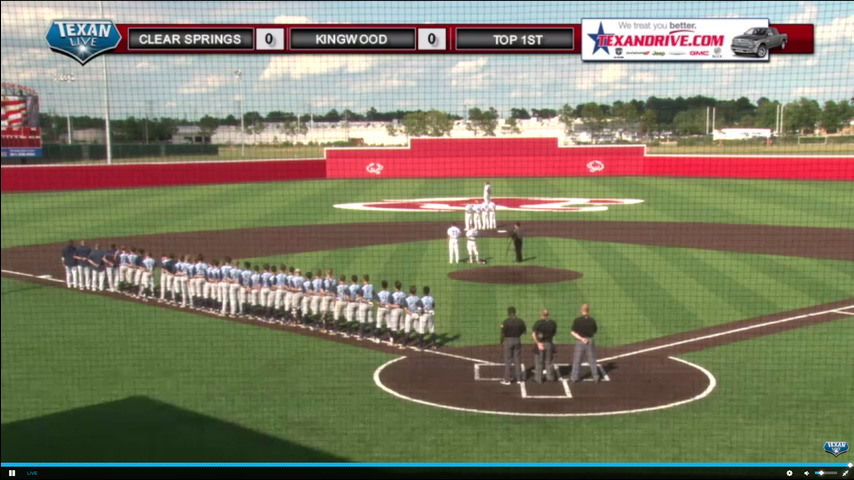Kingwood vs Clear Springs Baseball - Game 2 of 3 game series @ Crosby 5-12-2017