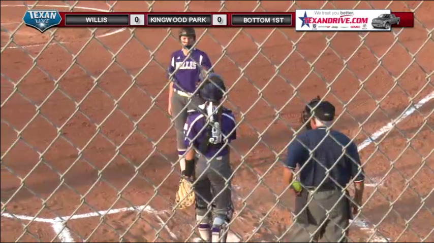 Kingwood Park vs Willis Softball Game 1 of 3 game series @ Kpark 7PM 5/18/17