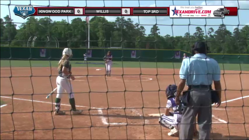 Kingwood Park vs Willis Softball Game 2 of 3 game series @ Willis HS 5PM 5/19/17