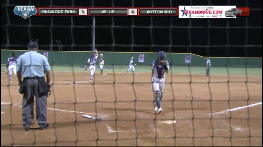 Kingwood Park vs Willis Softball Game 3 (30min after game 2 if necessary) @ Willis HS 5/19/17