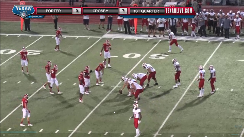 Porter vs Crosby - 9-22-2017 - 7pm - Football