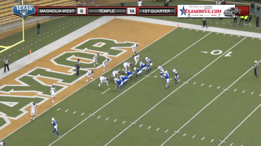 Temple vs Magnolia West - 11/24/2017 - 6PM - Football Playoffs
