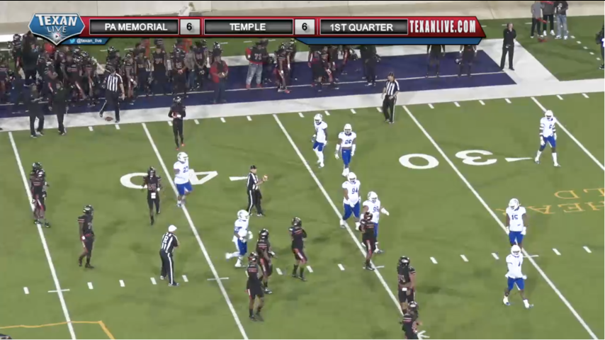 Temple vs Port Arthur Memorial – 12/1/2017 – 7PM – Football Playoffs
