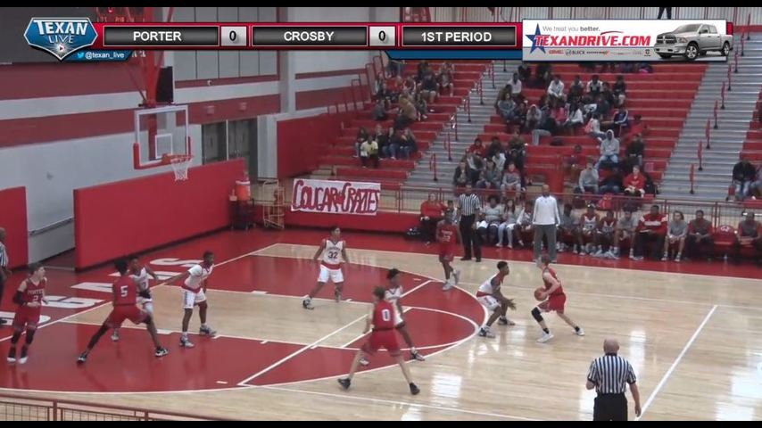 Porter vs Crosby 1/18/2018 Boys Varsity Basketball