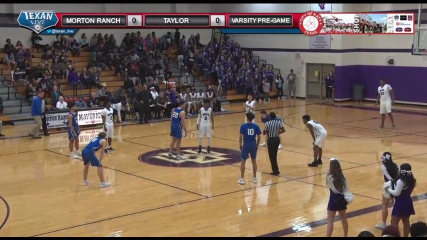 Taylor vs Morton Ranch Boys Varsity Basketball 1/30/2018
