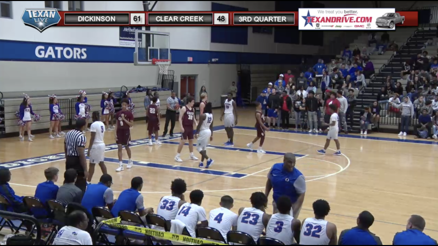 Clear Creek vs Dickinson Boys Varsity Basketball 2-6-2018