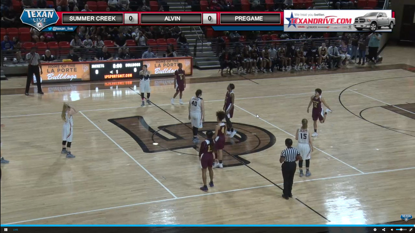 Summer Creek vs Alvin Girls Basketball Region III-6A Regional Quarterfinals 