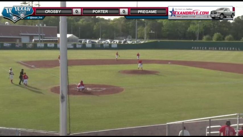 Crosby vs Porter - Varsity Baseball 3-23-2018 6PM cst