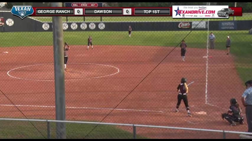George Ranch vs Dawson Varsity Softball 4-3-2018