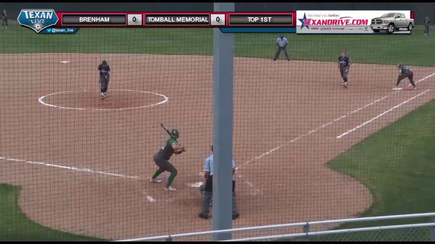 Brenham @ Tomball Memorial Varsity Softball 4-6-2018 7PM cst