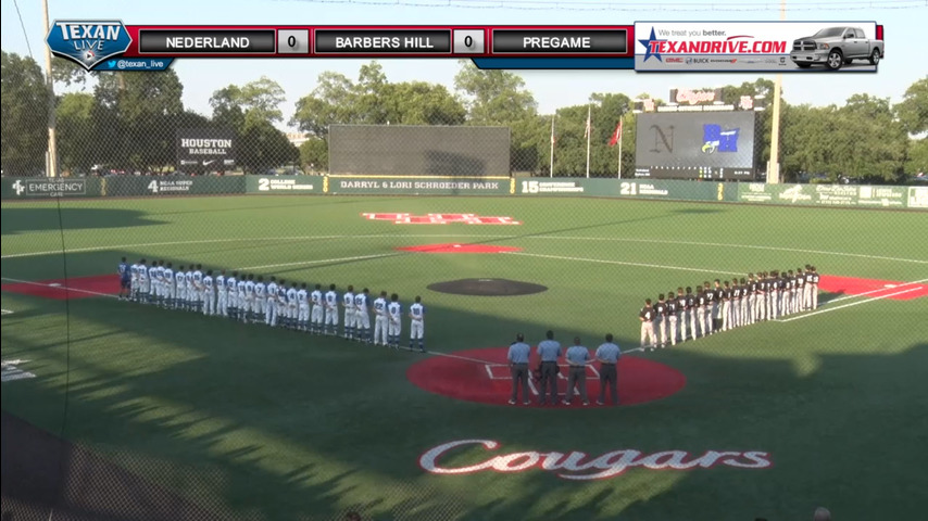 Nederland vs Barbers Hill Baseball GAME 1 / 5-16-2018 7PM cst @ University of Houston