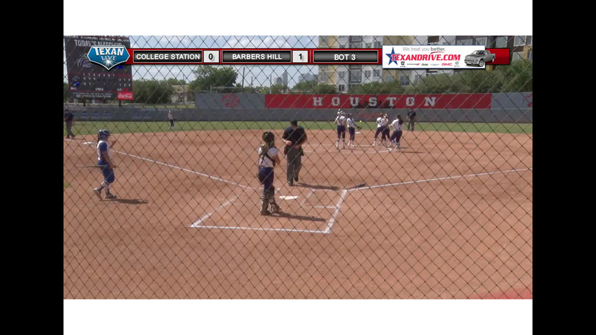 College Station vs Barbers Hill Softball GAME 2 / 5-19-2018 3PM cst @ University of Houston