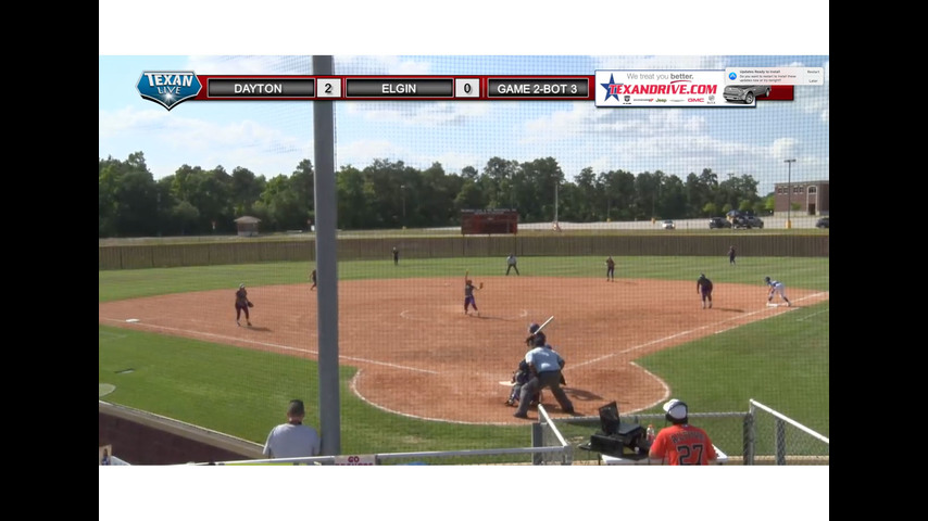 Dayton vs Elgin Softball GAME 2 / 5-19-2018 4PM cst @ Magnolia West