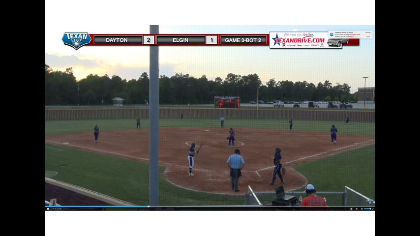 Dayton vs Elgin Softball GAME 3 IF NEEDED (B FEED) (following game two)