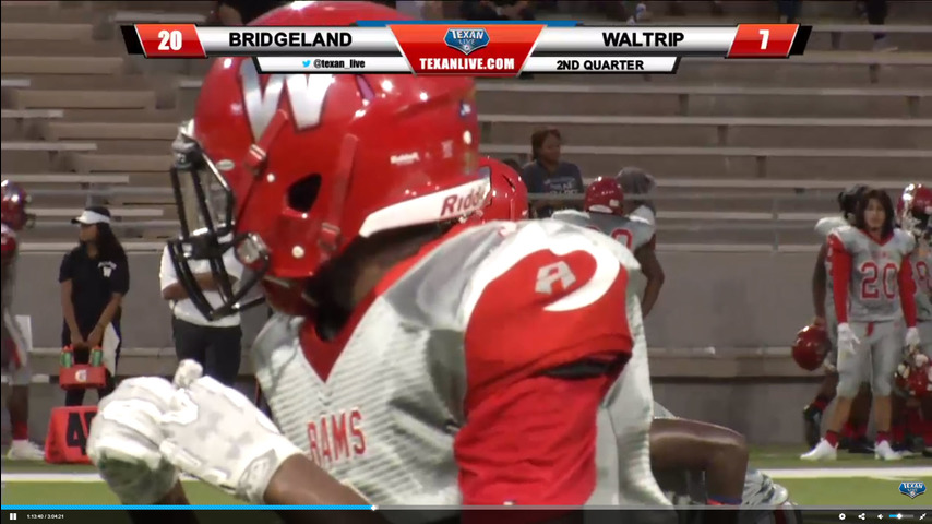 Waltrip vs Bridgeland Football 8-30-2018 6:30PM cst at Pridgeon Stadium