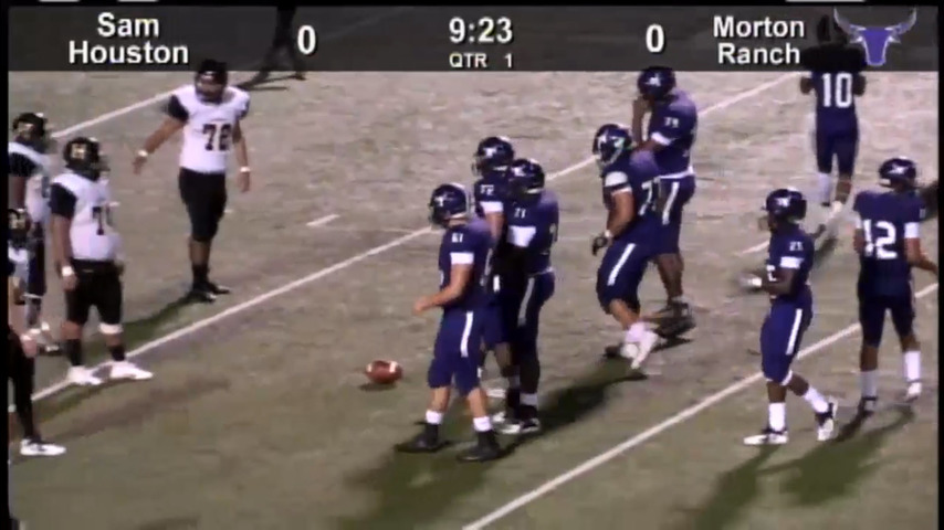 Sam Houston vs Morton Ranch 9-21-2018 7:30pm at Rhodes Stadium