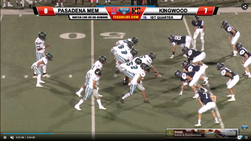 Pasadena Memorial vs Kingwood 7pm cst 10-4-2018 Turner Stadium