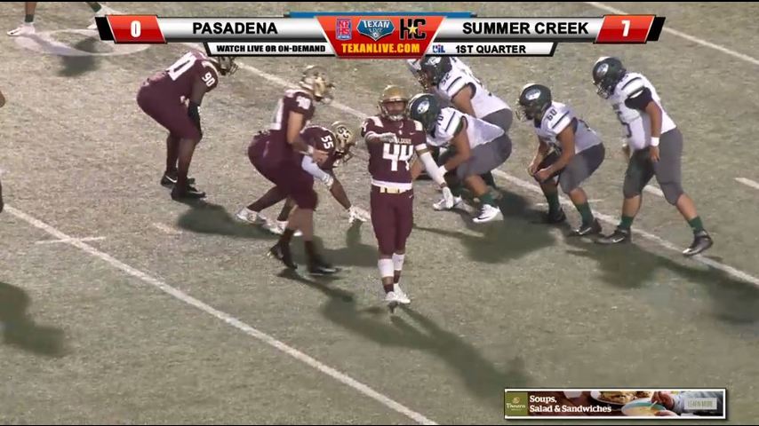 Pasadena vs Summer Creek 10-5-2018 7pm Turner