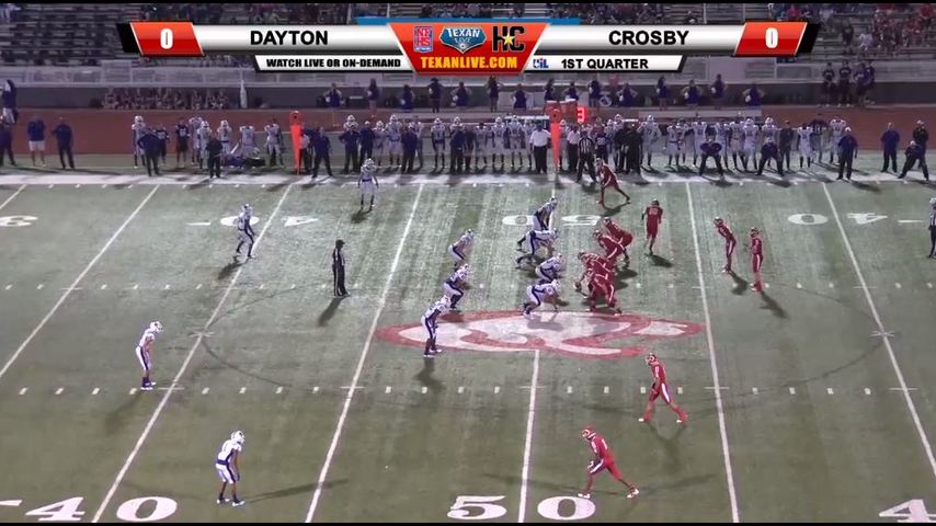 Dayton vs Crosby 10-5-2018 7pm Cougar Stadium