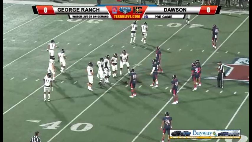George Ranch vs Dawson 10-19-2018 7pm at The Rig