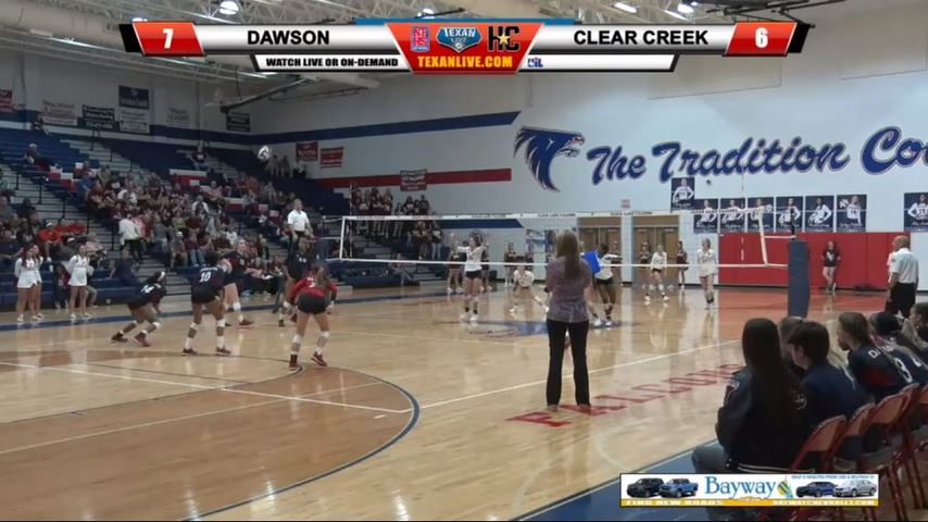 Clear Creek vs Dawson bi-district Volleyball Playoffs 6pm cst 10-29-2018
