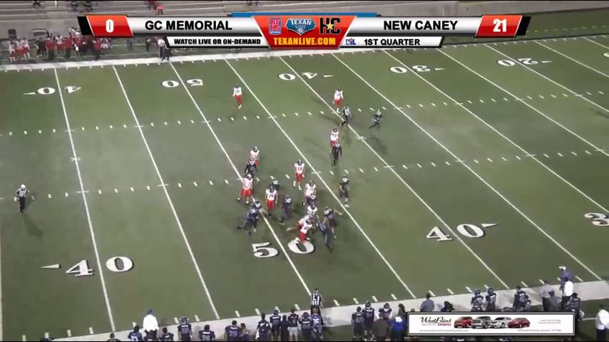 Goose Creek Memorial vs New Caney Football 11-2-2018 7pm at Texan Drive