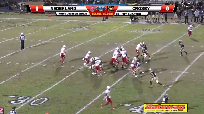 Crosby vs Nederland Football 11-2-2018 7:30pm cst