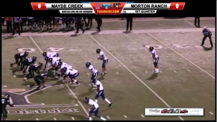 Mayde Creek vs Morton Ranch Football 11-8-2018 7pm at rhodes