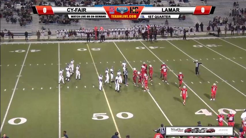 Cy Fair vs Lamar - Bi-District Football Playoffs 11-16-2018 7pm cst