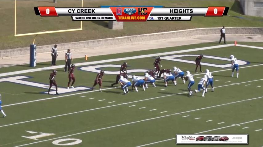 Cypress Creek vs. Heights - Bi-District Football Playoffs 11-17-2018 1pm cst